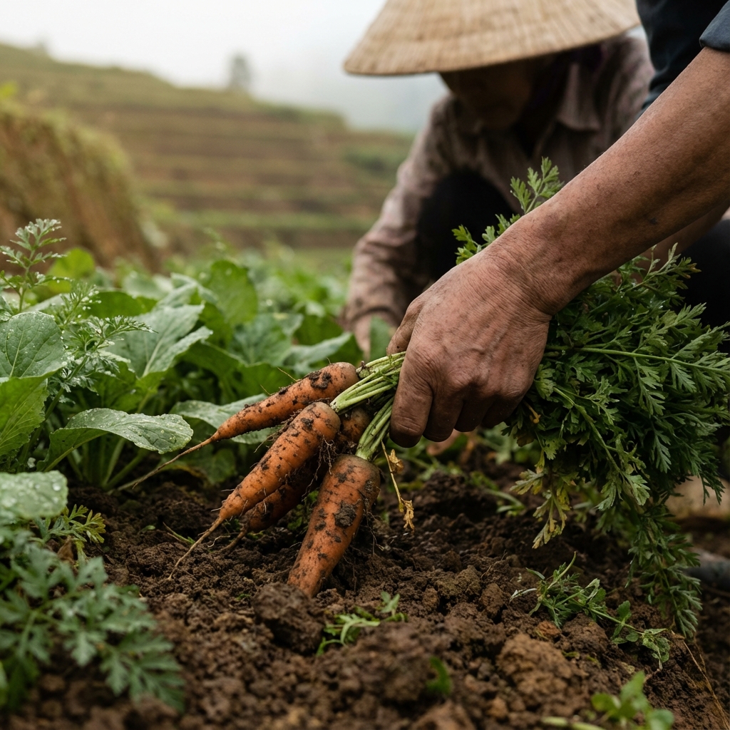 Thu hoạch sản phẩm nông nghiệp