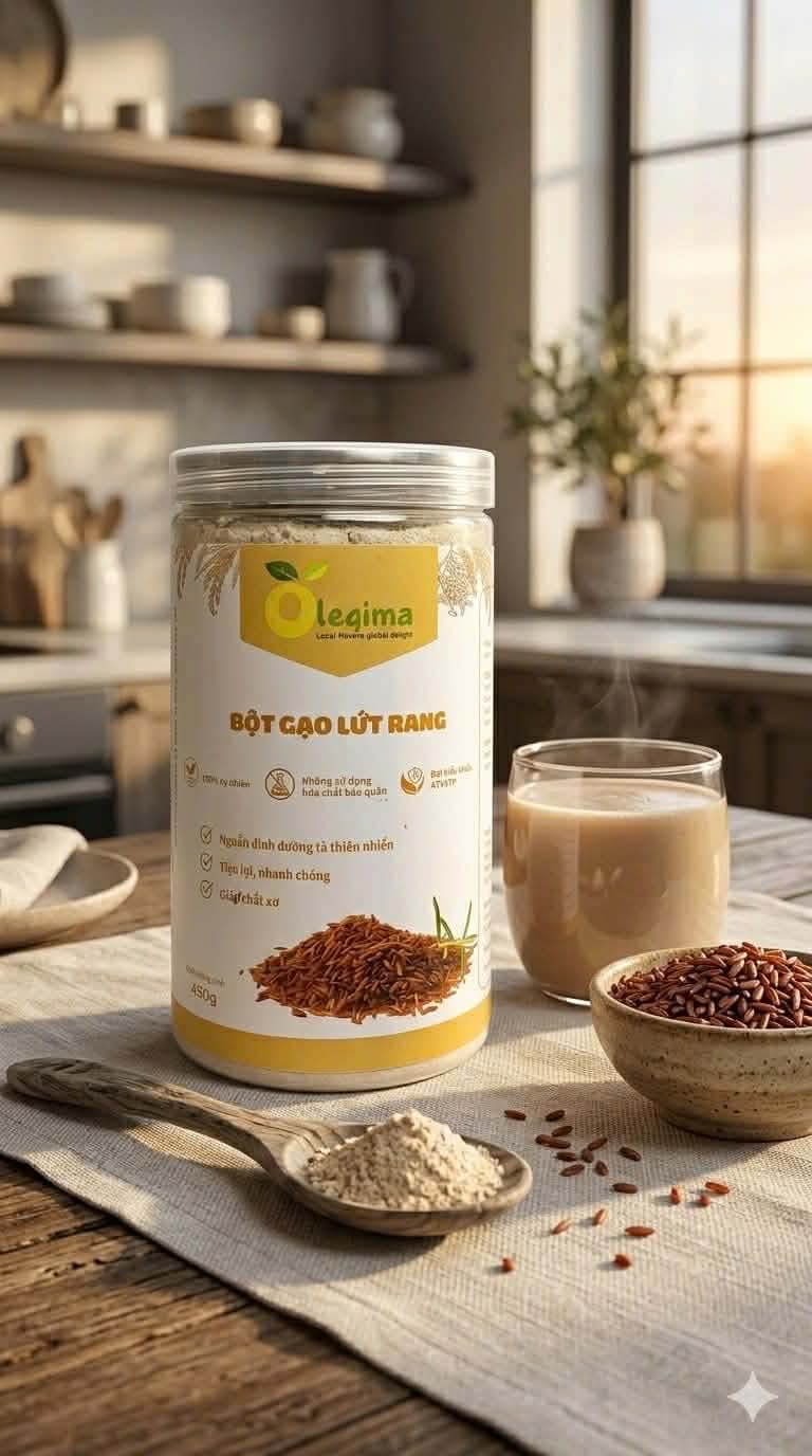 Bột Gạo Lứt Rang