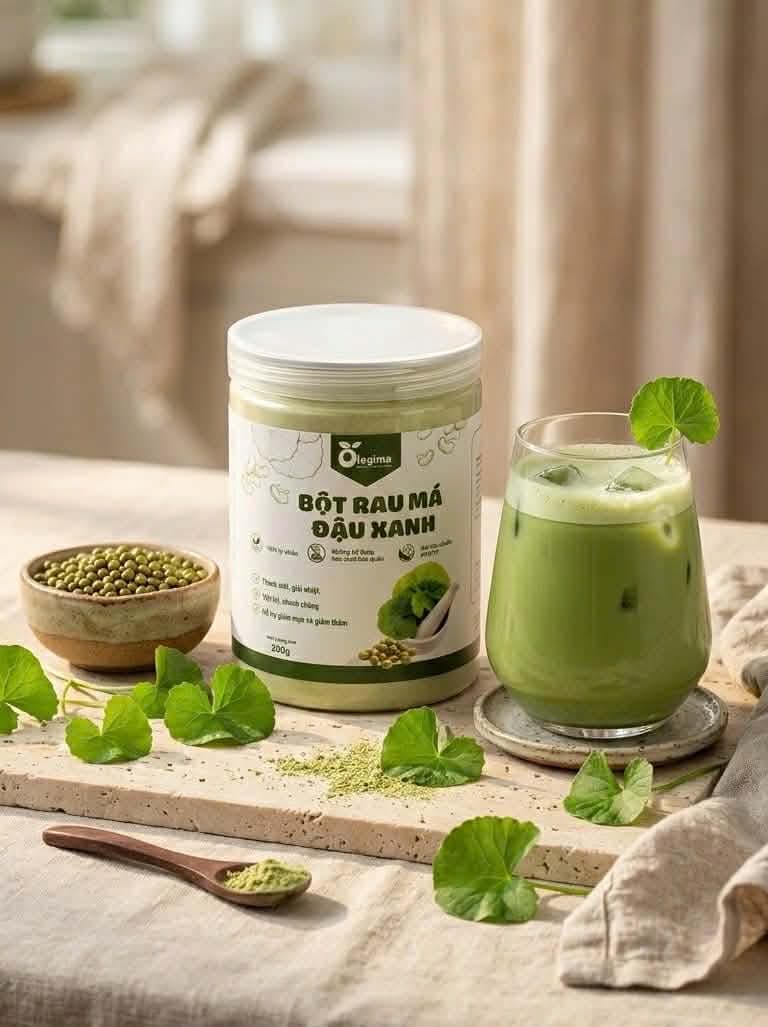 Bột Rau Má Đậu Xanh