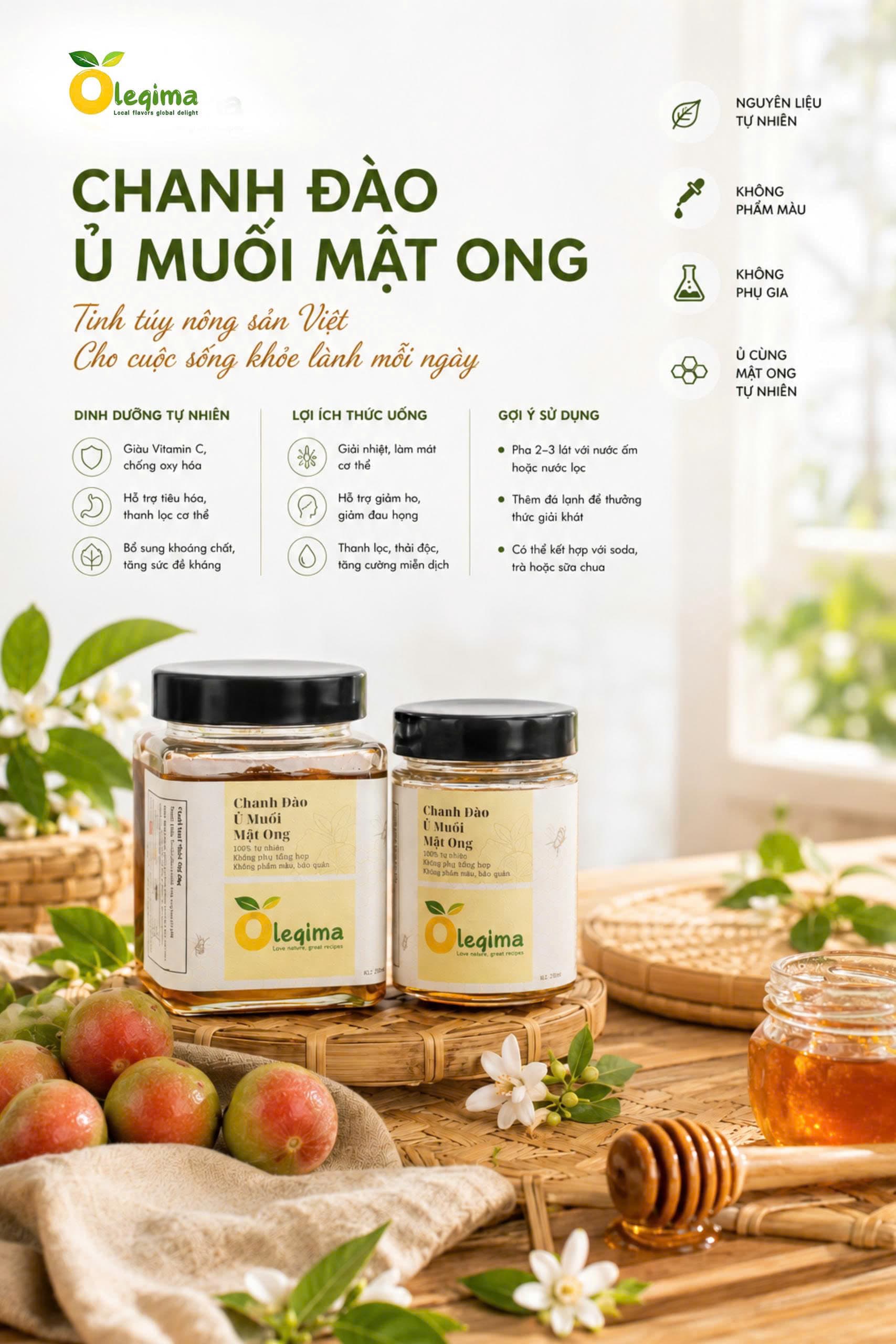 Chanh Đào Ủ Muối Mật Ong